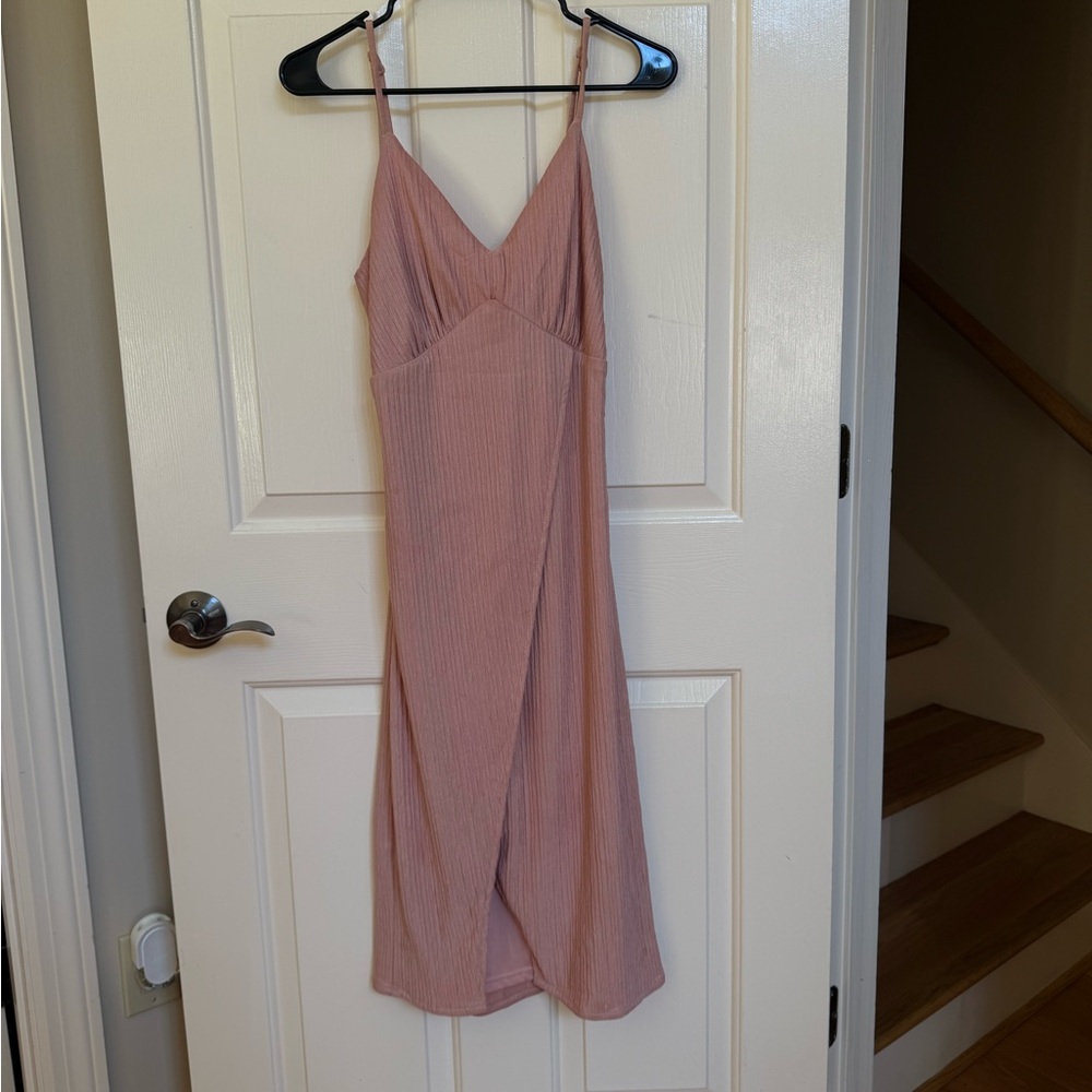 Lulu's Blush Pink Midi Dress size small